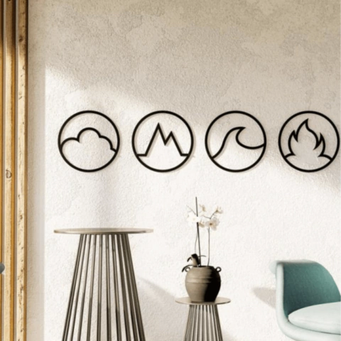 WALLART MADERA - ELEMENTOS #2