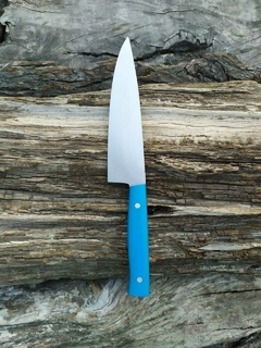 Chef inox 420 y micarta turquesa - tienda online