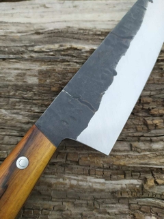 Gyuto k-tip inox 420, efecto forjado y rabo - Muller Cuchilleria cuchillos de cocina
