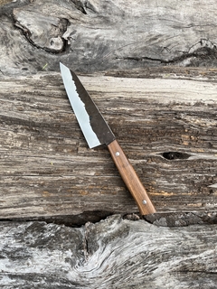 Gyuto K-tip inox efecto forjado y Guayubira - comprar online