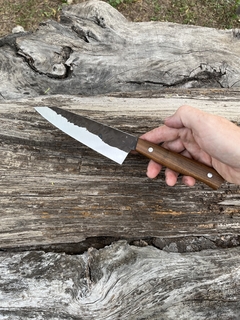 Gyuto K-tip inox efecto forjado y Guayubira en internet
