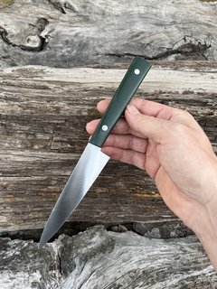 Oficio Gyuto Inox y Micarta verde casera con separadores - comprar online