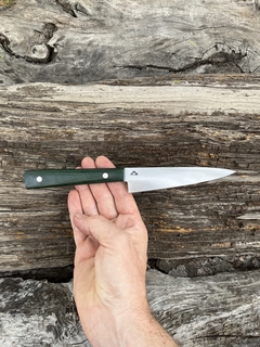 Imagen de Oficio Gyuto Inox y Micarta verde casera con separadores