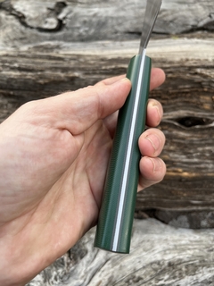 Nakiri Inox y Micarta verde veteada en internet