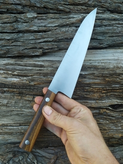Chef Gran Gyuto carbono böhler k720 y guayubira dos colores - Muller Cuchilleria cuchillos de cocina