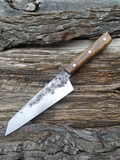 Gyuto mediano carbono Böhler k720 efecto forjado y Guayubira