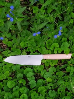 Santoku inox Sandvik micart Rosa