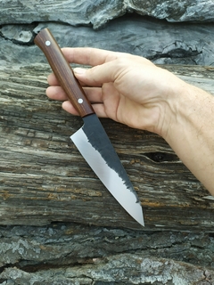 Gyuto K-tip inox Sandvik, forja y Guayacán en internet