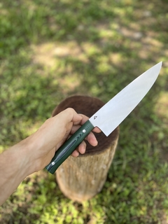 Chef Inox Sandvik y Micarta verde en internet