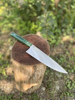 Chef Inox Sandvik y Micarta verde