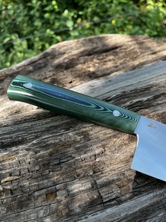 Chef Inox Sandvik y Micarta verde - tienda online