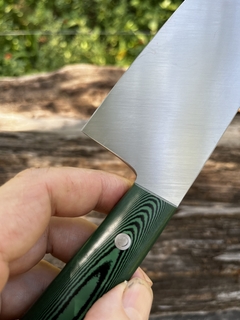 Chef Inox Sandvik y Micarta verde