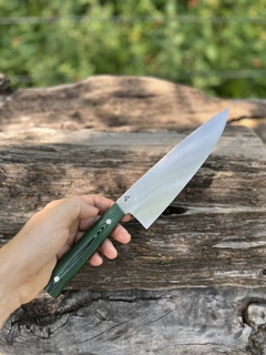 Chef Inox Sandvik y Micarta verde - comprar online