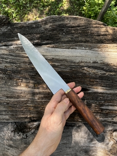 Imagen de Gyuto espiga oculta bronce martillado e incienso