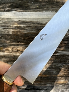 Gyuto espiga oculta bronce martillado e incienso