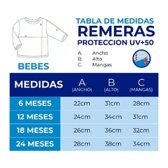 Imagen de REMERA BAJO EL MAR CON PROTECCION UV+50