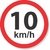 Placa 10 km/h