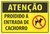 placa proibido a entrada de cachorro