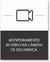 Placa monitoramento interno por câmeras de segurança