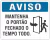 aviso mantenha o portão fechado o tempo todo