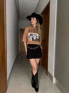 Cropped Algodão - Western Chapéu na internet
