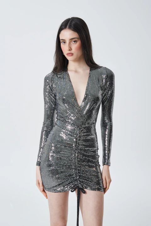 Vestido simil lent jareta NV134LJ