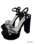 SANDALIA PLATAFORMA TIRAS CRUZADAS STRASS