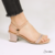 SANDALIA TACÓN TIRAS BRILLO - tienda online