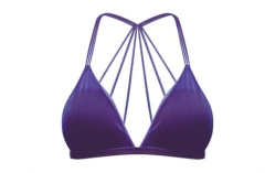 Top strappy bra tule - modelo bruna na internet