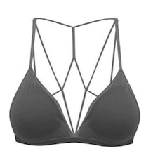 Top strappy bra tule - modelo demi