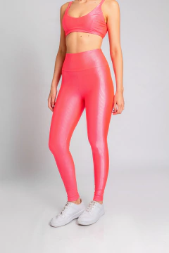 Legging básica cós alto - textura Eden - Fit Couture 