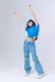 Calça Wide Leg Jeans Emoji na internet