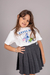 Tshirt Infantil Stitch Dançando Aplicação na internet