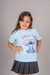 Tshirt Infantil Azul Claro Ohana Means Family Stitch na internet