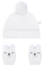 Kit Gorro e Luva Off White Kukiê