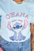 Tshirt Azul Claro Ohana Means Family Stitch na internet