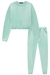 Conjunto de Blusão Boxy e Calça em Moletom sem Pelúcia Verde Claro Lilimoon - Moda Infantil I Baby, Kids e Teen I Pepe & Sofia