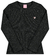Blusa Malha Canelada Jet Preta Kamylus - comprar online
