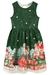 Vestido em Super Cetim Decote Ursos Natal Kukiê