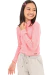 Blusa Boxy Basic Gola Alta em Canelado Rosa Neon Vic.Vicky - comprar online