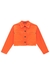 Jaqueta Cropped Lili Girl em Sarja Pita Laranja Lilimoon