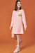 Vestido Get Ready em Moletom Rosa Smile Vic.Vicky - comprar online