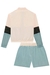 Conjunto Glow de Jaqueta Corta Vento e Shorts em Nylon Pearl Rosa e Azul Lilimoon - loja online
