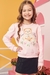 Blusão Sweet Bear em Moletom com Pelúcia Rosa Infanti - comprar online