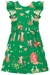 Vestido em Malha Fresh Babado Verde Fazendinha Kukiê