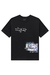 Camiseta em Meia Malha Preta Johnny Fox