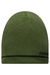 Gorro em Tricot Jacquard Dupla Face Verde e Camuflado Johnny Fox