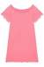 Imagem do Vestido em Malha Elastic Rosa e Colete em Jeans Arkansas Vic.Vicky