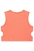 Blusa Cropped em Malha Wave Recorte Lateral Laranja Lilimoon na internet