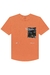 Camiseta em Meia Malha Level Unlocked Laranja Johnny Fox
